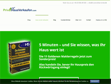 Tablet Screenshot of privat-haus-verkaufen.com